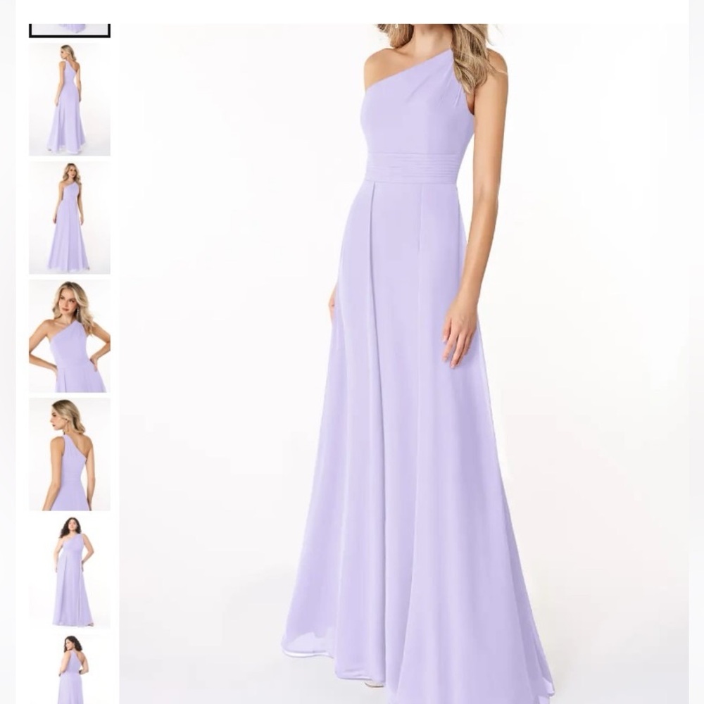 Azazie bridesmaid dress in Dallas Lilac